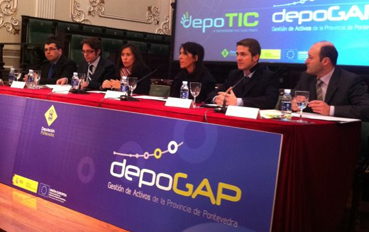 Momento de la presentación de los proyectos DepoGAP y DepoTIC
